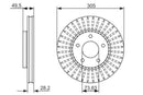 Bosch Brake Disc > Single Bd1533 Part No - 0986479698