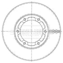 Borg & Beck Brake Disc Single Part No -BBD6111S
