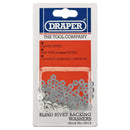 Draper 2.4MM Back.Washer(100per Card) - 14013