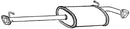 Klarius LR200D - Box With Centre Pipe  - Fits Land Rover 130 2.5TD
