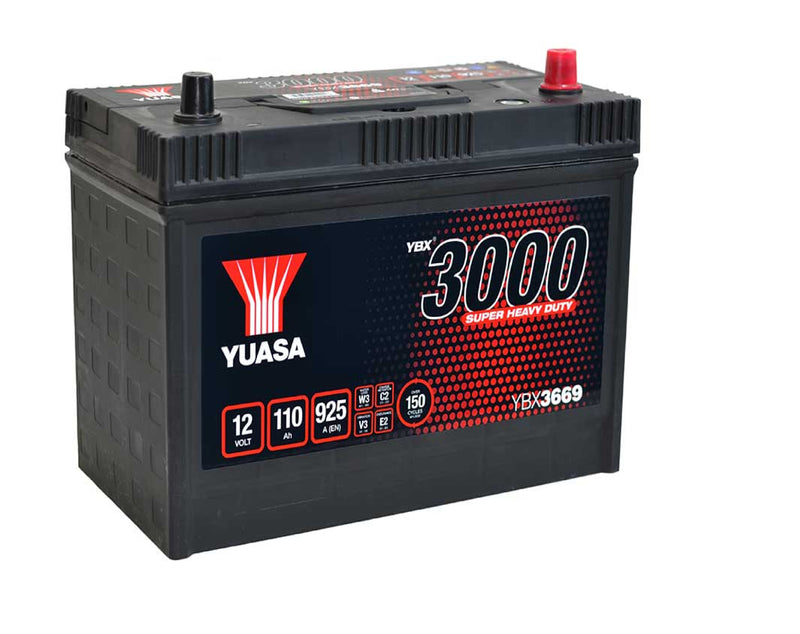 Yuasa YBX3669 - 3669 3000 Series Super Heavy Duty Commercial Battery - 4 Year Warranty