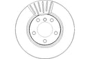 Disctech Brake Disc - Fits Audi, Mini - ABD3186 - Front Axle