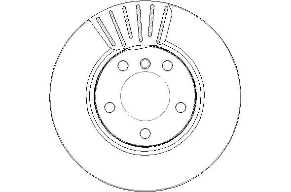 Disctech Brake Disc - Fits Audi, Mini - ABD3186 - Front Axle