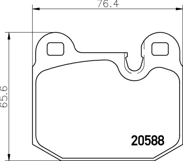 Mintex Brake Pad Set fits -BMW MDB1153 (also fits other vehicles)