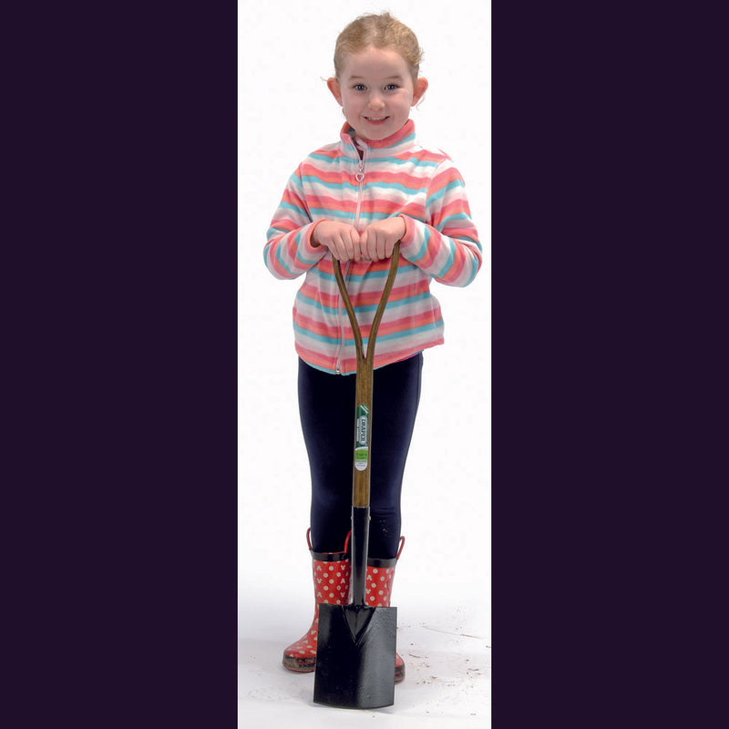 Young Gardener Digging Spade with Ash Handle