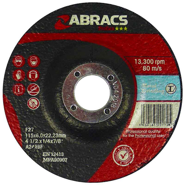 Metal Grinding Discs - Proflex - Depressed centre  - 835297 x10