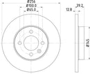 Mintex Brake Discs fits -Seat VW V257:6 MDC731 (also fits other vehicles)