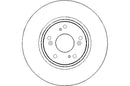 Disctech Brake Disc - Fits Honda - ABD3063 - Front Axle
