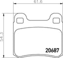 Mintex Brake Pad Set fits -MercedesBenz MDB1222 (also fits other vehicles)