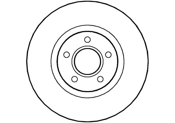Disctech Brake Disc - Fits Ford - ABD2081 - Front Axle
