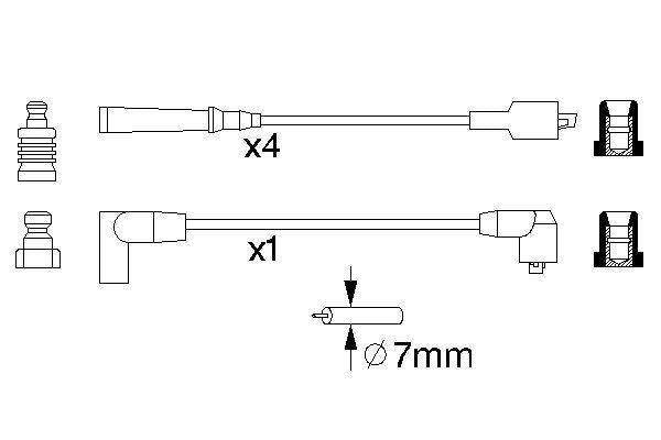 Bosch Ignition Lead Part No - 0986356866