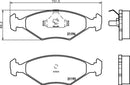 Mintex Brake Pad Set fits -Fiat Innocenti MDB1513 (also fits other vehicles)