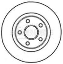 Borg & Beck Brake Disc Single Part No -BBD5908S
