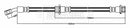 Borg & Beck Brake Hose Part No -BBH8807
