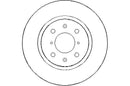 Disctech Brake Disc - Fits Land rover, Suzuki - ABD2245 - Front Axle