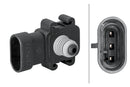 HELLA 6PP 009 400-251 Sensor, boost pressure - 4-pin connector - Bolted