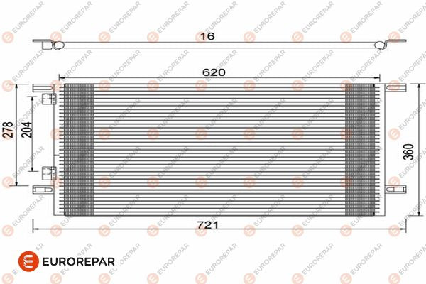 Eurorepar Air Conditioning Condenser - 1609634580