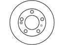 Disctech Brake Disc - Fits Citroën, Peugeot - ABD3498 - Rear Axle