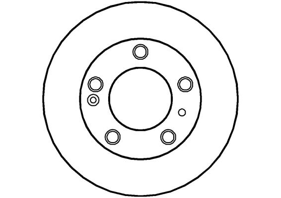 Disctech Brake Disc - Fits Citroën, Peugeot - ABD3498 - Rear Axle