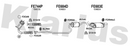 Klarius FE744P - Flexible Pipe  - Fits Ford Puma 1.7i