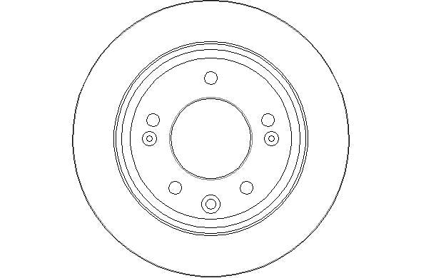 Disctech Brake Disc - Fits Hyundai - ABD2116 - Rear Axle