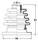 Borg & Beck Cv Joint Boot Kit Part No -BCB6295