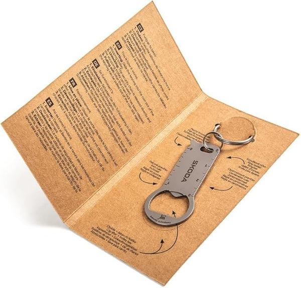 Genuine Skoda Multifunction Key Chain  - 6U0087013