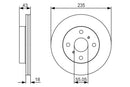 Bosch Brake Disc Pair Part No - 0986479S46
