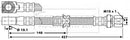 Borg & Beck Brake Hose Part No -BBH6829