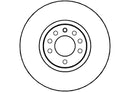 Disctech Brake Disc - Fits Cadillac, Opel - ABD2865 - Front Axle
