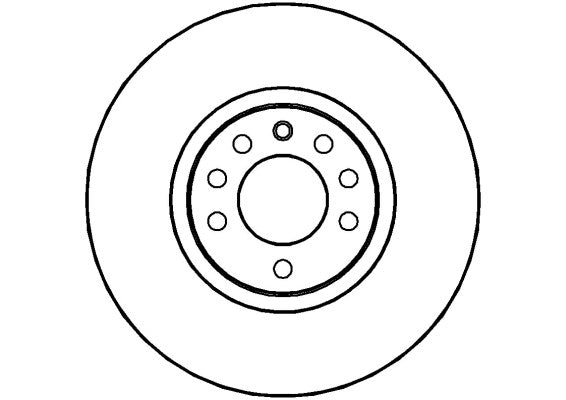 Disctech Brake Disc - Fits Cadillac, Opel - ABD2865 - Front Axle