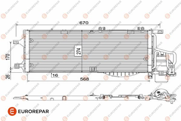 Eurorepar Air Conditioning Condenser - 1610160980