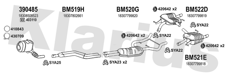 Klarius 390485 - Catalyst & Dpf Combined  - Fits BMW 335 D 3.0d