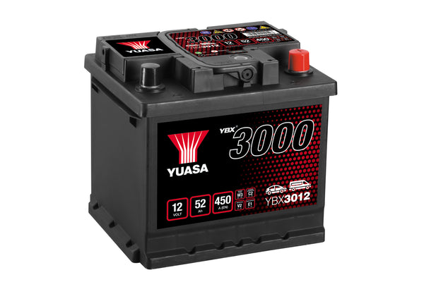 Yuasa YBX3012 - 3012 SMF Car Battery - 4 Year Warranty