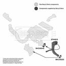 Borg & Beck Turbo Inlet Hose Part No -BTH1013