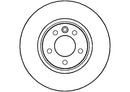 Disctech Brake Disc - Fits Audi, Vw - ABD2870 - Rear Axle