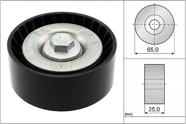 INA Deflection/Guide Pulley - V-Ribbed Belt - Part No - 532085510
