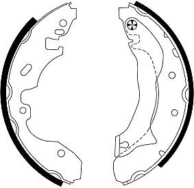 Mintex Brake Shoes fits -Ford MFR457 (also fits other vehicles)