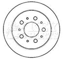 Key Parts Brake Disc Pair Part No -KBD4404