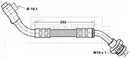 Borg & Beck Brake Hose Part No -BBH7155