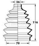 Borg & Beck Cv Joint Boot Kit Part No -BCB6008