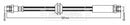 Borg & Beck Brake Hose Part No -BBH7266