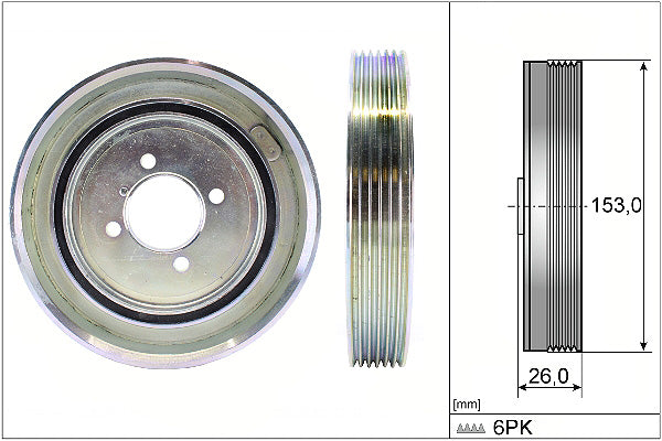 INA Belt Pulley Crankshaft Part No - 544004010