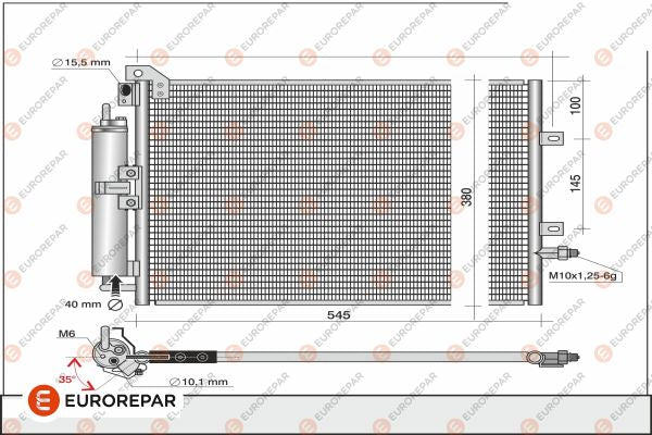 Eurorepar Air Conditioning Condenser - 1610158880