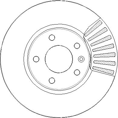 Disctech Brake Disc - Fits Opel, Peugeot - ABD3302 - Front Axle