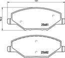 Mintex Brake Pad Set fits -Skoda MDB3300 (also fits other vehicles)