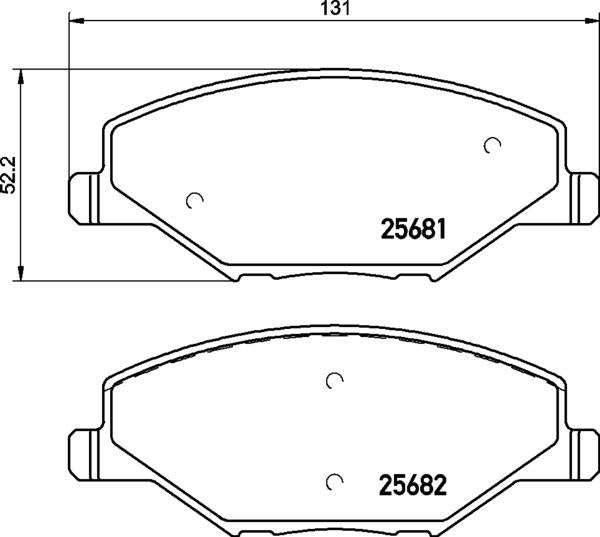 Mintex Brake Pad Set fits -Skoda MDB3300 (also fits other vehicles)
