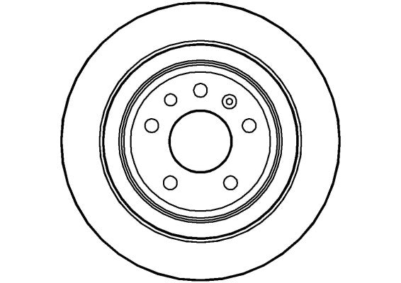 Disctech Brake Disc - Fits Saab, Toyota - ABD2943 - Rear Axle