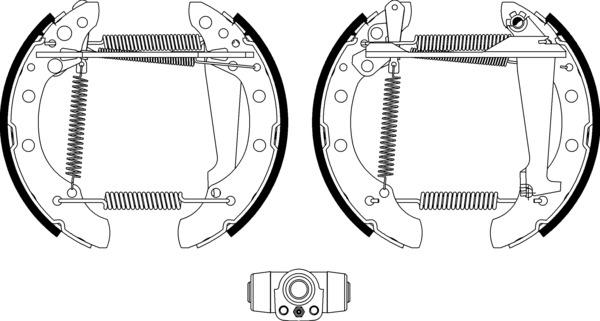 Mintex Brake Shoe Kits fits -Audi MSP105 (also fits other vehicles)