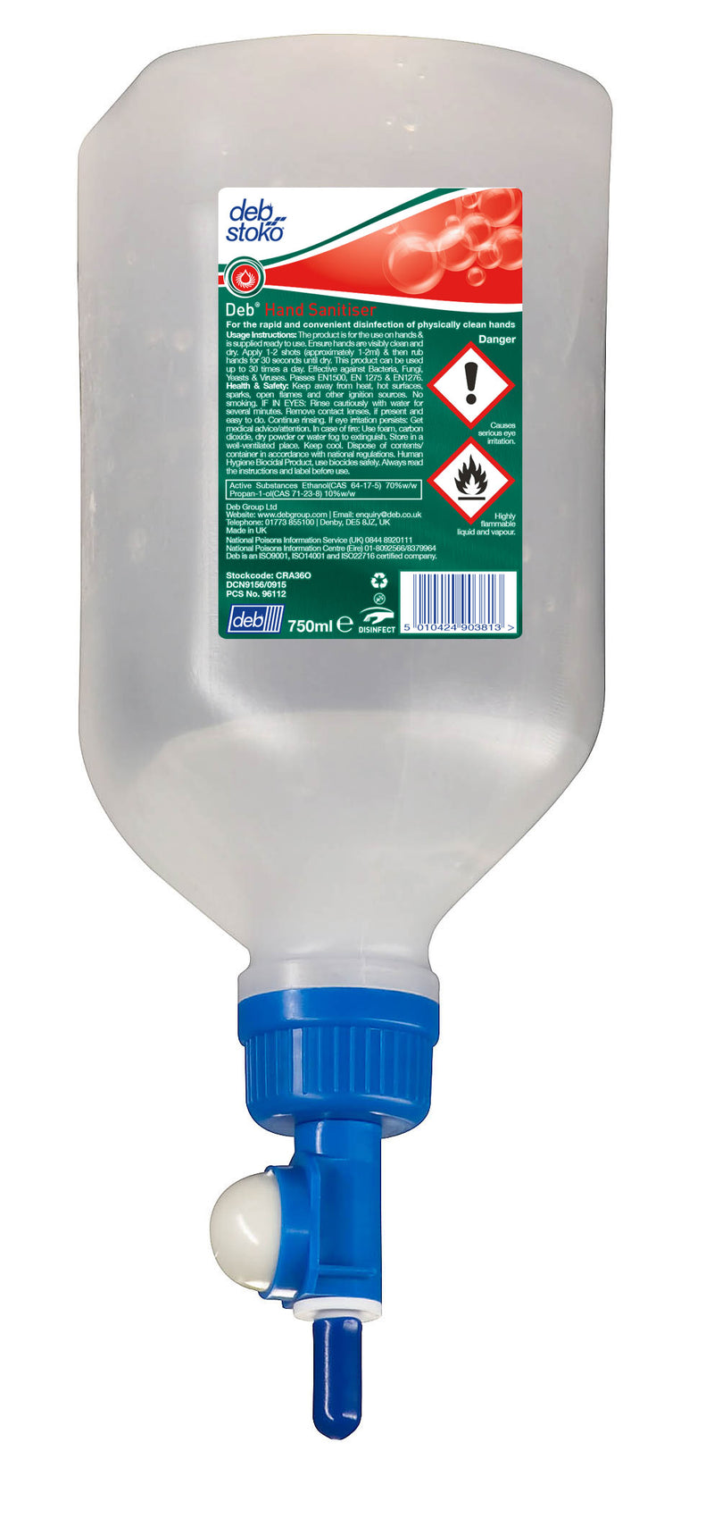 Safety Cradle Top-Up - Skin Sanitiser - 865537 x6